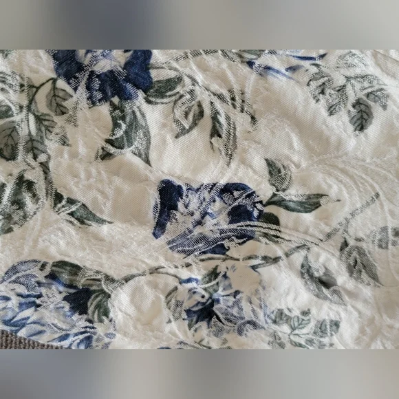 RARE Women's Charter Club White Floral Lexington Straight Pants Sz 12 LIKE NEW - Picture 13 of 15